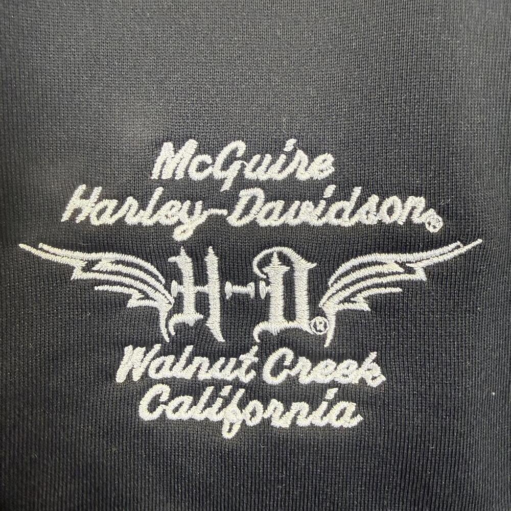 Harley Davidson Women's Size Large Black Motorcycle Zip Jacket Walnut Creek CA - Picture 8 of 10